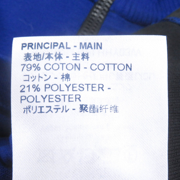 美品□LOUIS VUITTON ルイヴィトン ジャガード サイクリング Tシャツ ハーフジップ 半袖ニット ブルー ブラック S イタリア製 正規品