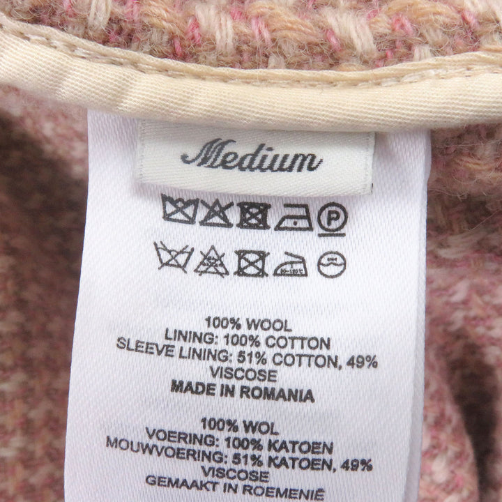 極美品□ドリスヴァンノッテン 23AW LOVAT社製生地 RANKLE TRIS 7212 M.W. COAT ツイードコート M 正規品 メンズ 定価268400円