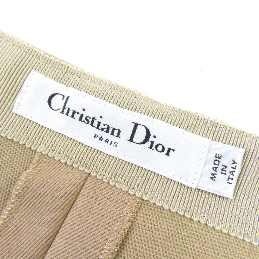 極美品△Christian Dior クリスチャンディオール 23SS 311P05A3290 コットン ストレッチ フィットパンツ ボトムス ベージュ 40 正規品