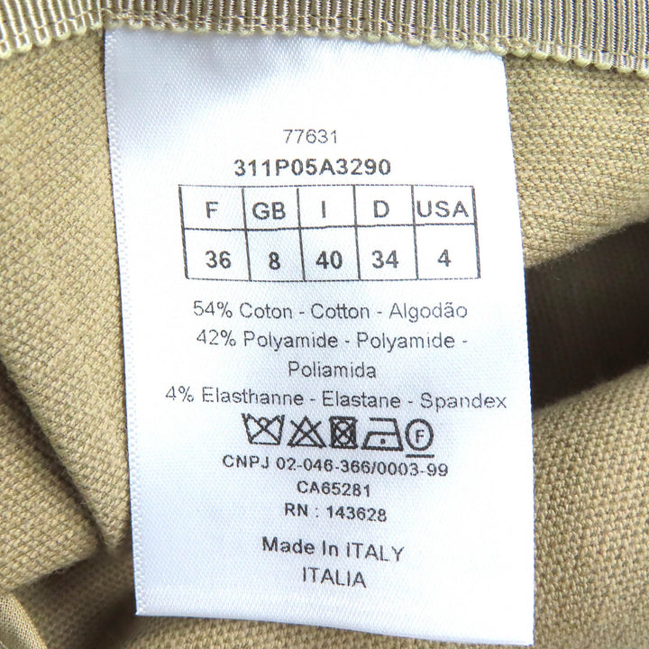 極美品△Christian Dior クリスチャンディオール 23SS 311P05A3290 コットン ストレッチ フィットパンツ ボトムス ベージュ 40 正規品