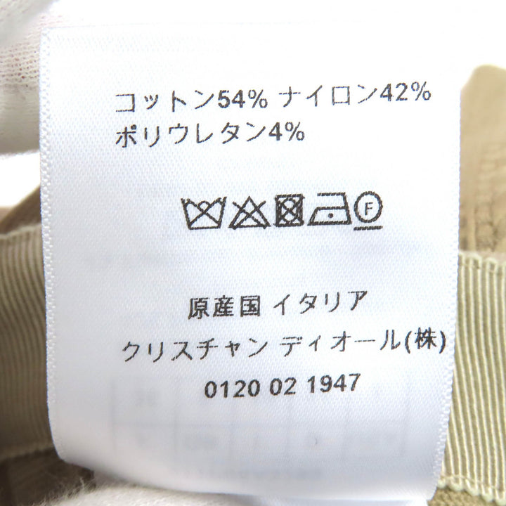 極美品△Christian Dior クリスチャンディオール 23SS 311P05A3290 コットン ストレッチ フィットパンツ ボトムス ベージュ 40 正規品