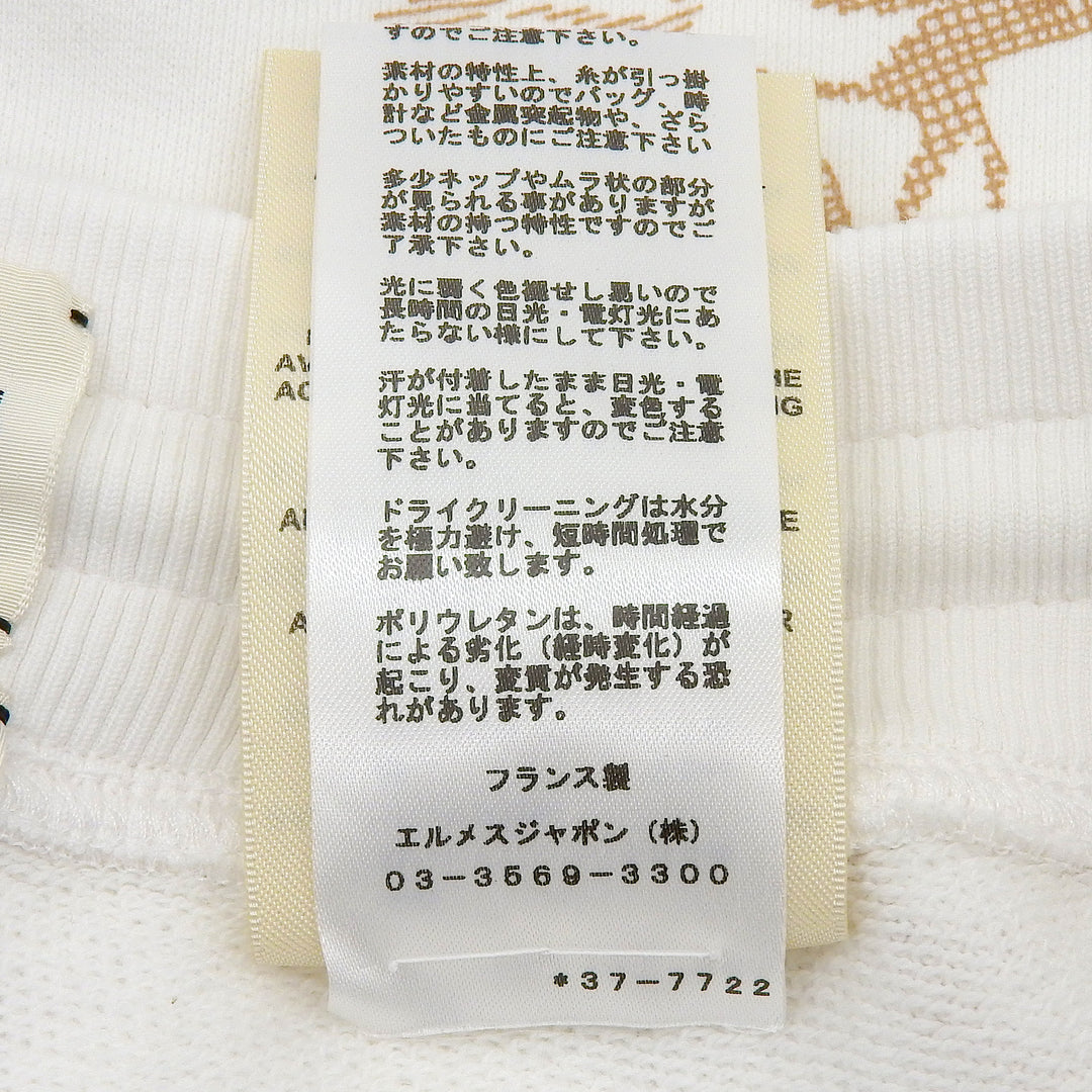 極美品▲HERMES エルメス 23AW 3H4412DE Do Re Boucles ドレ・バックル コットン100％ ショートパンツ 38 フランス製 正規品 レディース