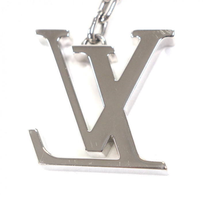 美品▼LOUIS VUITTON ルイヴィトン M65071 ポルトクレ イニシャル チャーム キーホルダー シルバー 箱・保存袋付き イタリア製 メンズ