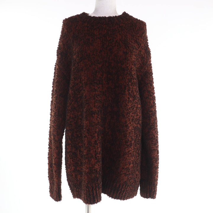 美品☆DRIES VAN NOTEN ドリスヴァンノッテン 1157-343-1355 オーバーシルエット 長袖 ニット ブラウン 約Mサイズ相当 正規品 レディース