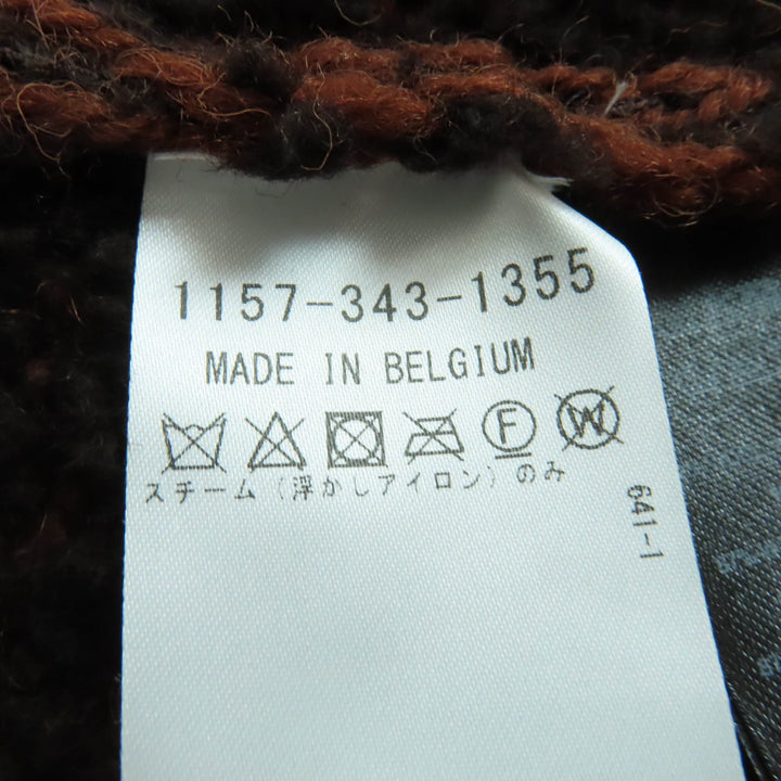 美品☆DRIES VAN NOTEN ドリスヴァンノッテン 1157-343-1355 オーバーシルエット 長袖 ニット ブラウン 約Mサイズ相当 正規品 レディース