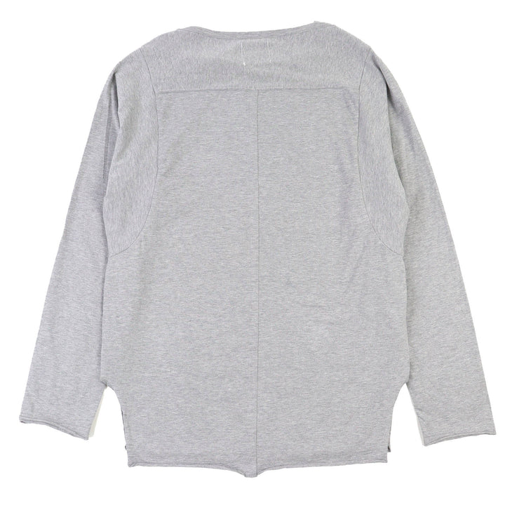 極美品△TAKAHIRO MIYASHITA The SoloIst. タカヒロミヤシタザソロイスト 0014aAW17 コットン100％ ロンT 長袖Ｔシャツ グレー 48 正規品