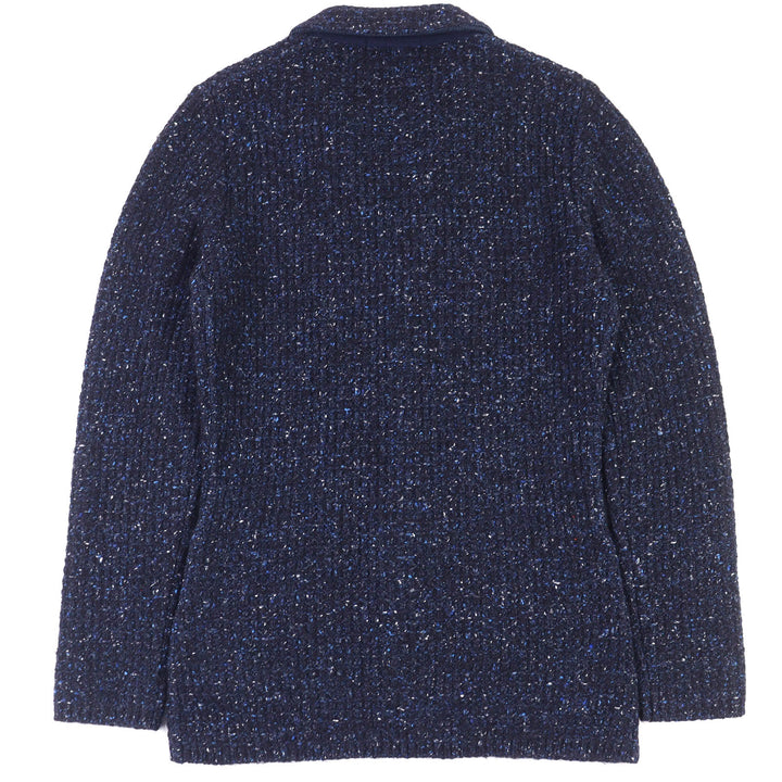 極美品△LARDINI ラルディーニ JSLJM70 ウール アルパカ シルク ツイード ニット シングル テーラードジャケット S 正規品 メンズ