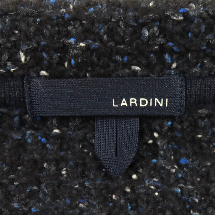 極美品△LARDINI ラルディーニ JSLJM70 ウール アルパカ シルク ツイード ニット シングル テーラードジャケット S 正規品 メンズ