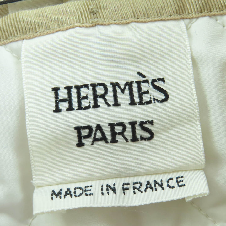 極美品☆HERMES エルメス 22AW 2H0117DP シルバー金具 セリエボタン Hモザイク ライナー サファリジャケット コート 40 正規品