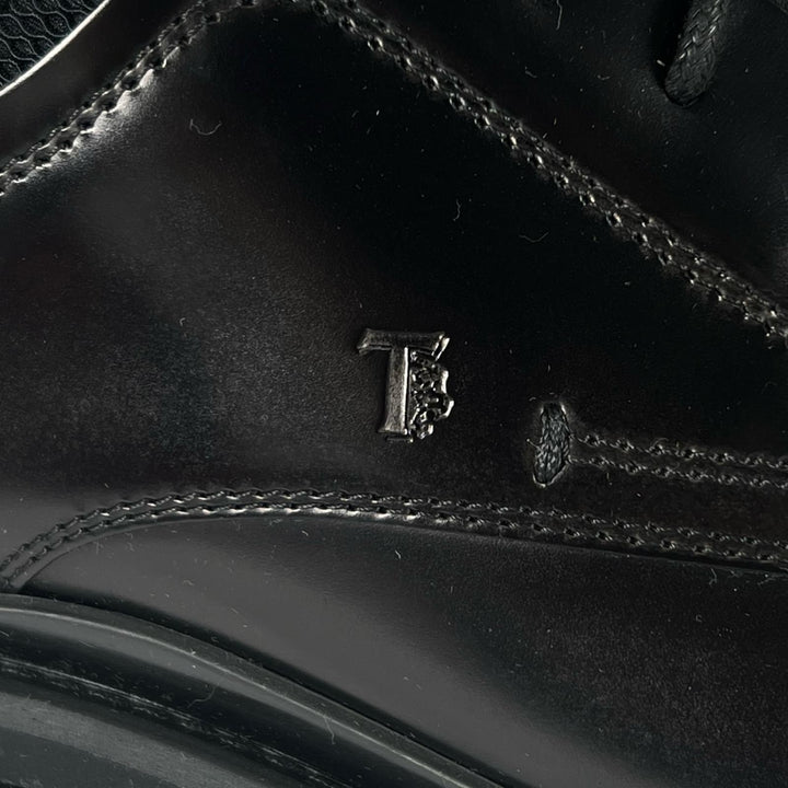 極美品▲TOD’S トッズ XXM89B0BZ60M5JB999 レースアップシューズ レザーシューズ ブラック 8.5 イタリア製 メンズ 箱・保存袋付き