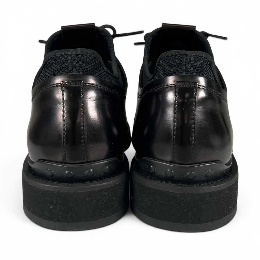 極美品▲TOD’S トッズ XXM89B0BZ60M5JB999 レースアップシューズ レザーシューズ ブラック 8.5 イタリア製 メンズ 箱・保存袋付き