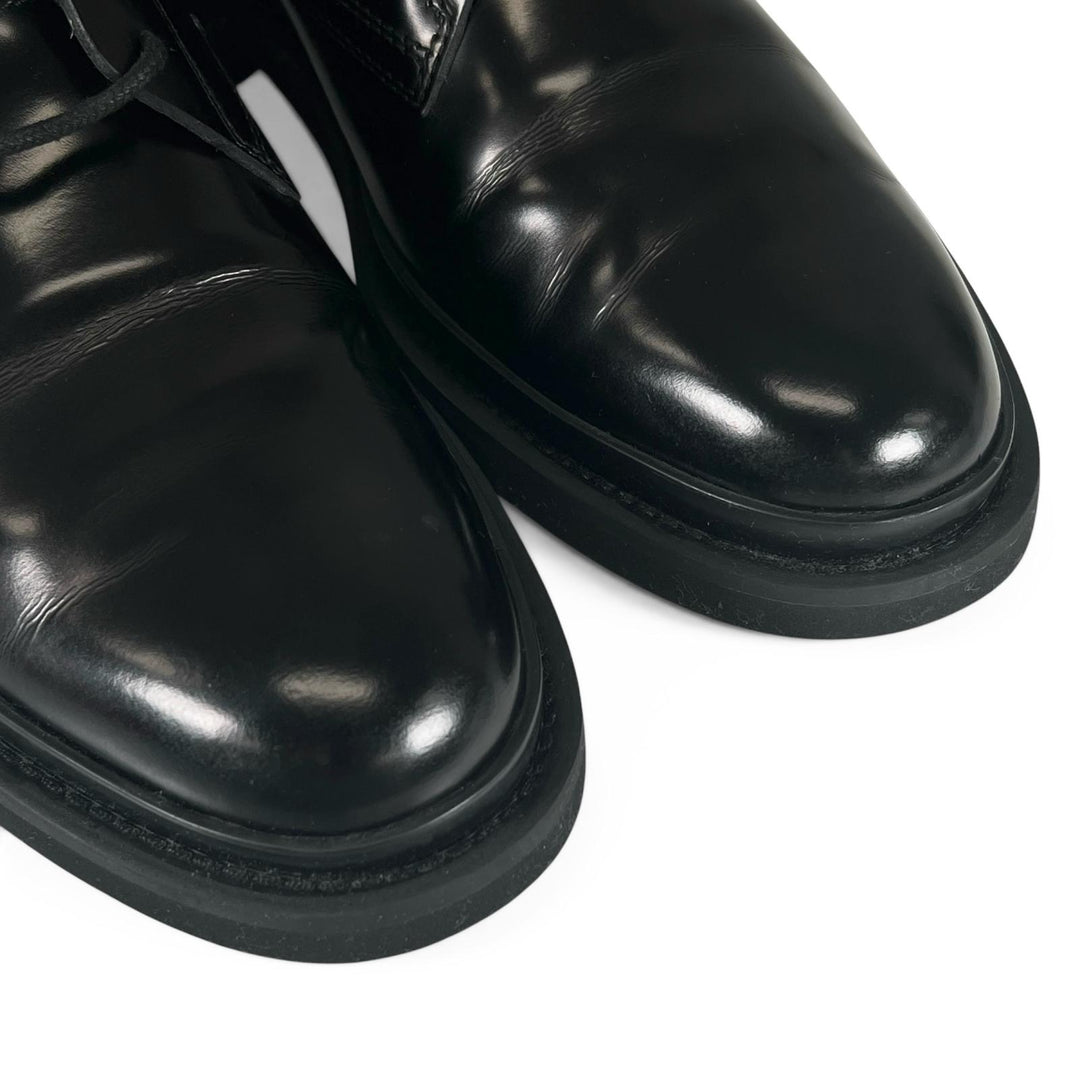極美品▲TOD’S トッズ XXM89B0BZ60M5JB999 レースアップシューズ レザーシューズ ブラック 8.5 イタリア製 メンズ 箱・保存袋付き