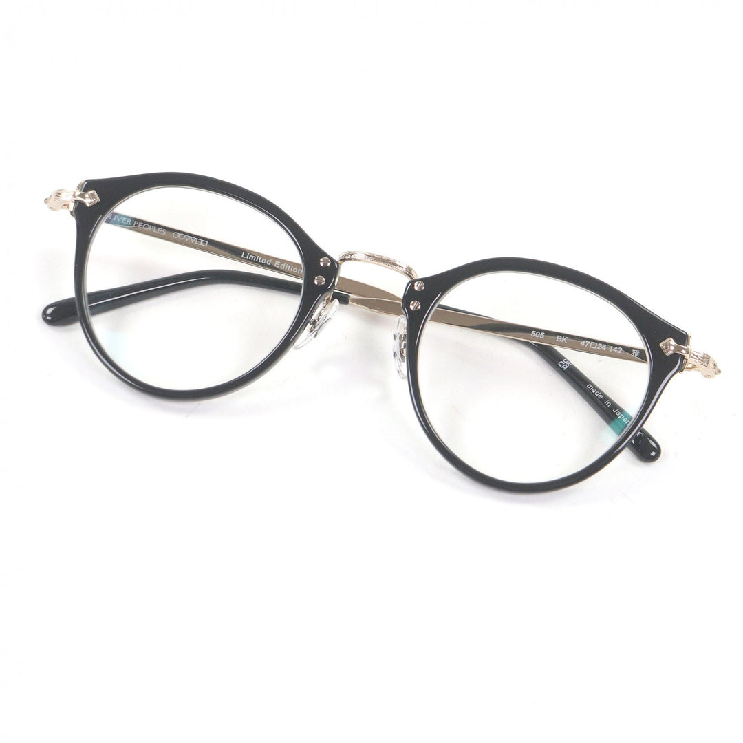 未使用品□OLIVER PEOPLES オリバーピープルズ 雅 505 Limited Edition ボストンフレーム メガネ 眼鏡 アイウェア 47□24-142 日本製
