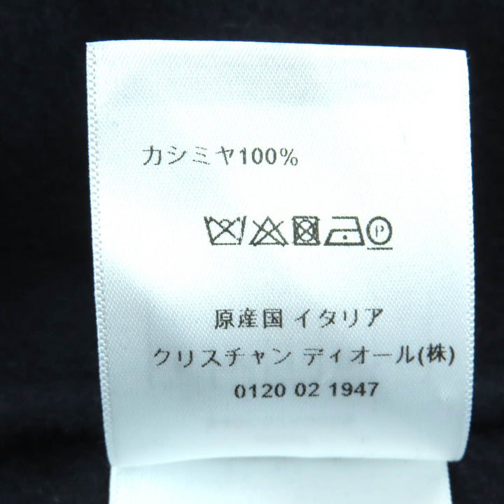極美品△Christian Dior クリスチャンディオール 940C02A0005 カシミヤ100％ ダブルブレスト コート ネイビー 44 伊製 正規品 レディース