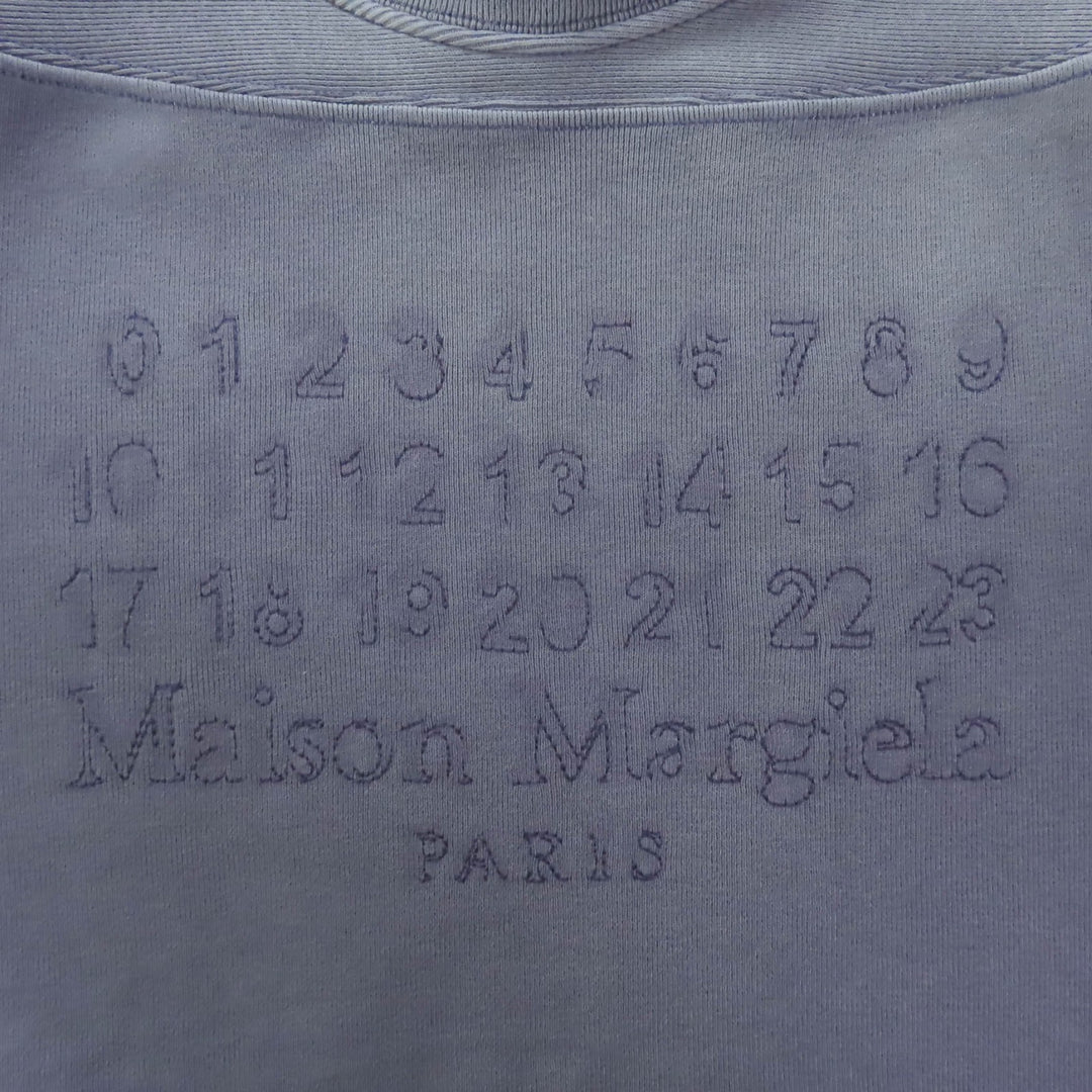 未使用品◇Maison Margiela 1 メゾンマルジェラ1 24SS S51GU0129 コットン100％ ロゴ刺繍 スウェット 長袖シャツ トレーナー S 正規品