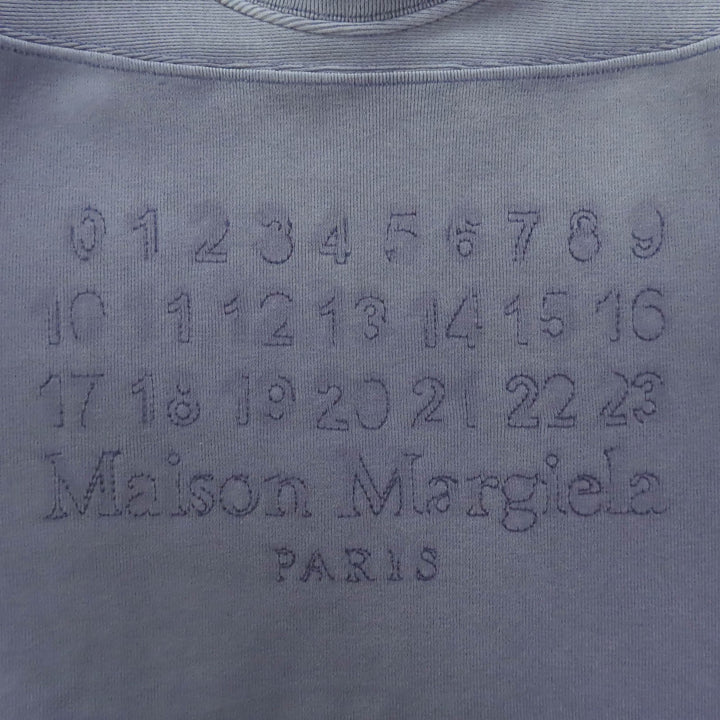 未使用品◇Maison Margiela 1 メゾンマルジェラ1 24SS S51GU0129 コットン100％ ロゴ刺繍 スウェット 長袖シャツ トレーナー S 正規品
