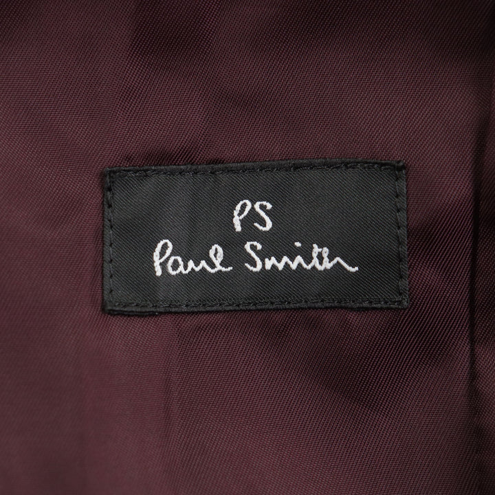 良品▼PS Paul Smith ピーエス ポールスミス カシミヤ100% シングル チェスターコート ブラック M 日本製 正規品 メンズ シンプル◎