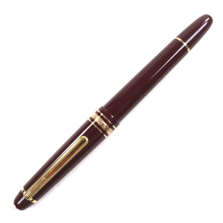 極美品▼MONTBLANC モンブラン マイスターシュテュック クラシック 145 ペン先14K Mニブ ホワイトスター 万年筆 ボルドー ゴールド