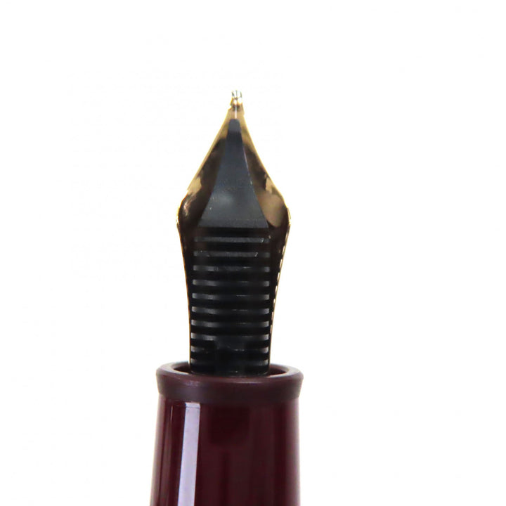 極美品▼MONTBLANC モンブラン マイスターシュテュック クラシック 145 ペン先14K Mニブ ホワイトスター 万年筆 ボルドー ゴールド