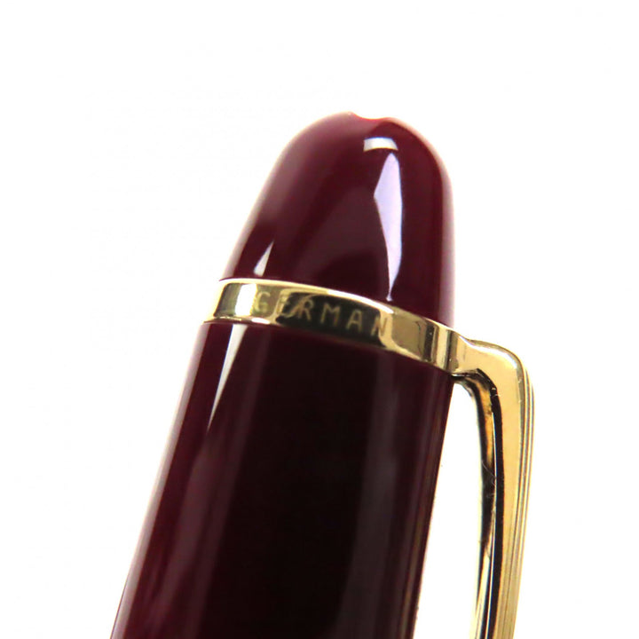 極美品▼MONTBLANC モンブラン マイスターシュテュック クラシック 145 ペン先14K Mニブ ホワイトスター 万年筆 ボルドー ゴールド