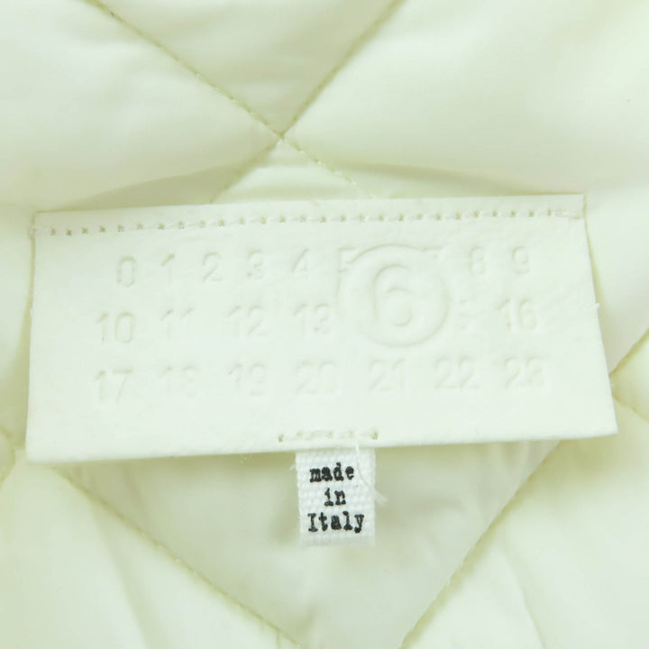 未使用品☆MM6 Maison Margiela エムエムシックス メゾンマルジェラ 24SS S54AM0289 キルティング デニムジャケット ホワイト 42 正規品
