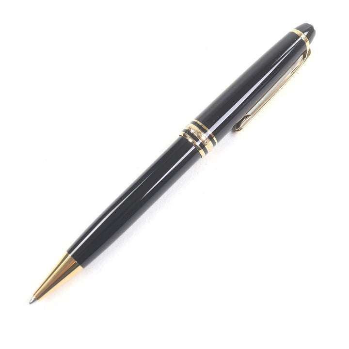 美品□MONTBLANC モンブラン マイスターシュテュック クラシック 現行品 ボールペン ブラック ゴールド ドイツ製 メンズ 筆記確認済み