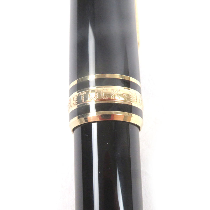 美品□MONTBLANC モンブラン マイスターシュテュック クラシック 現行品 ボールペン ブラック ゴールド ドイツ製 メンズ 筆記確認済み