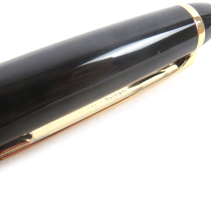 美品□MONTBLANC モンブラン マイスターシュテュック クラシック 現行品 ボールペン ブラック ゴールド ドイツ製 メンズ 筆記確認済み