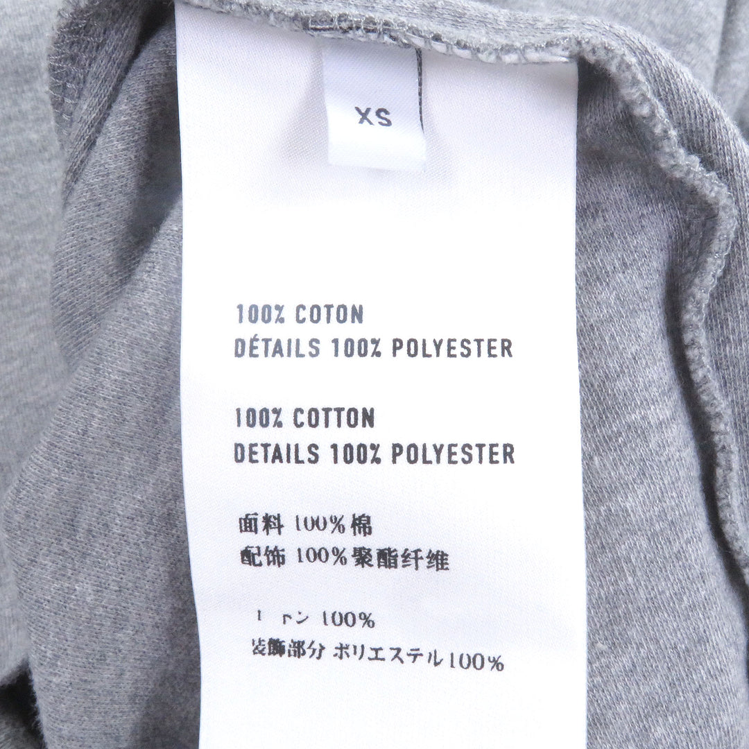 極美品□BERLUTI ベルルッティ ロゴパッチ クルーネック ショートスリーブ 半袖Ｔシャツ カットソー グレー XS イタリア製 正規品 メンズ