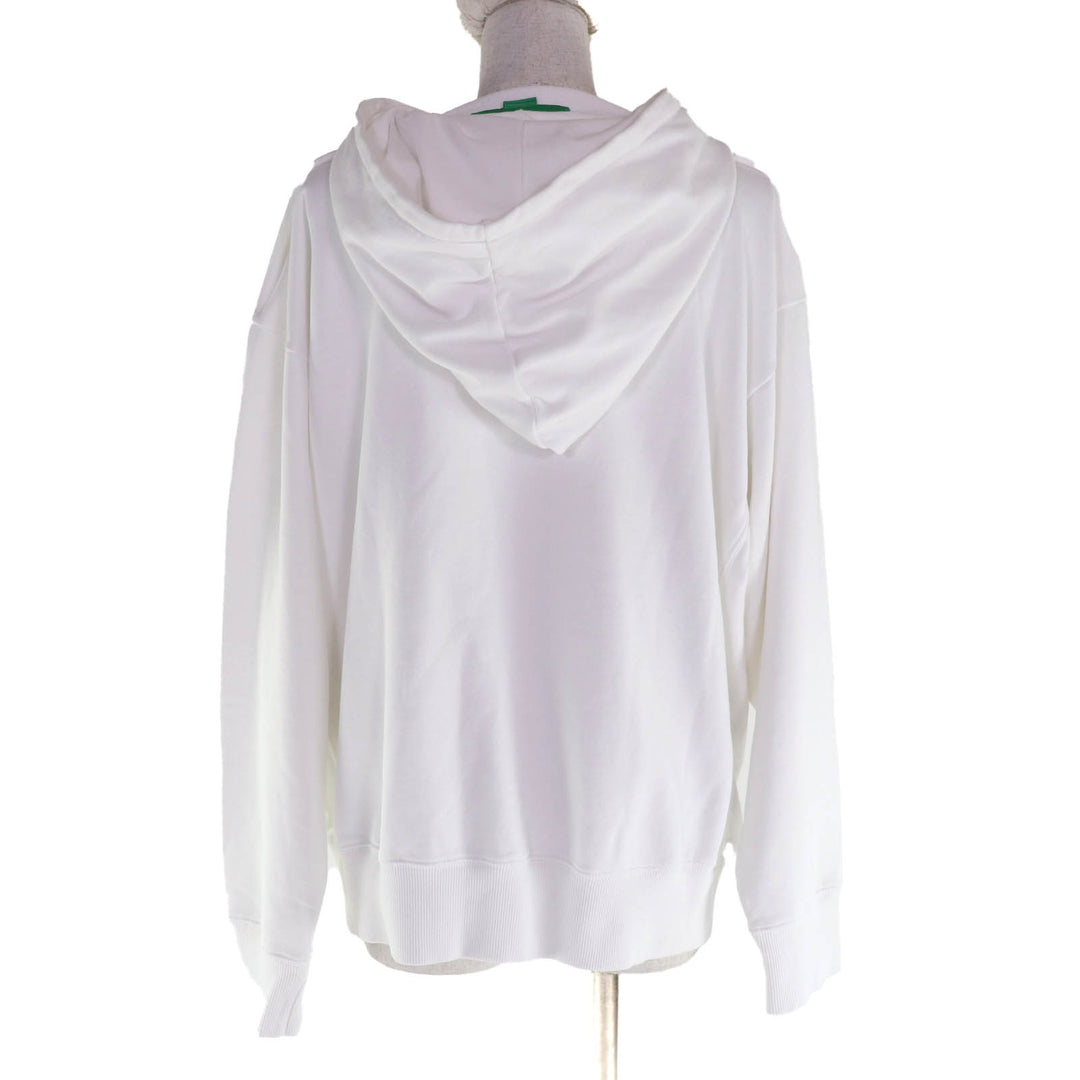 未使用品★Stella McCartney ステラマッカートニー 2023年製 6J0251 コットン100％ レコード フーディ パーカー ホワイト S 正規品