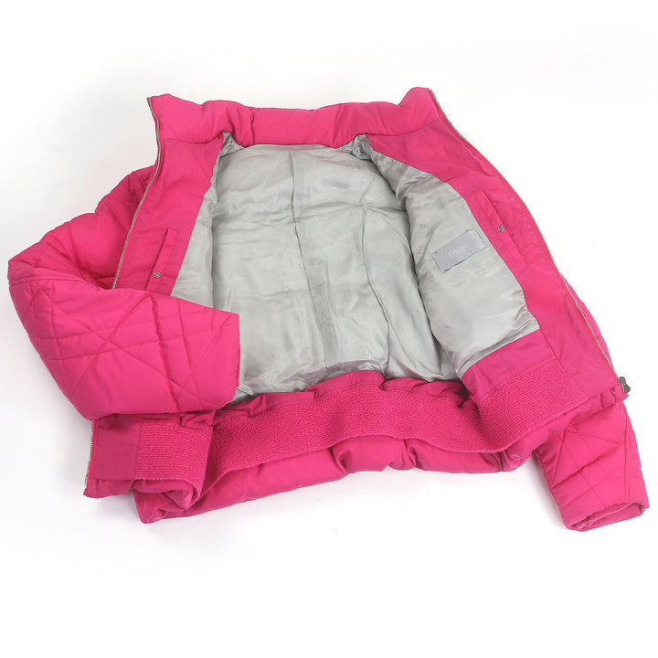 極美品□DIOR ERL ディオール オム イーアールエル 313C418A5704 カナージュ ロゴワッペン パファージャケット 48 イタリア製 正規品