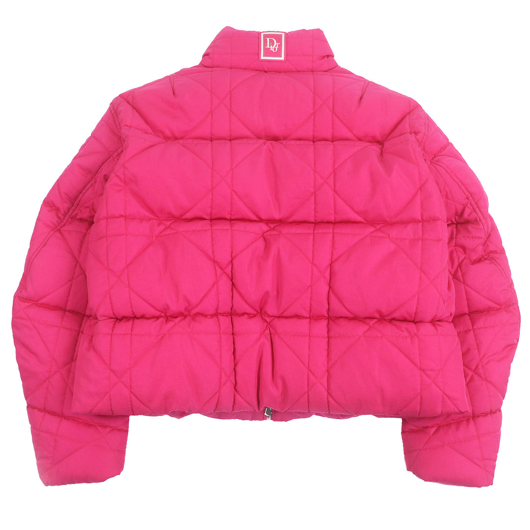 極美品□DIOR ERL ディオール オム イーアールエル 313C418A5704 カナージュ ロゴワッペン パファージャケット 48 イタリア製 正規品