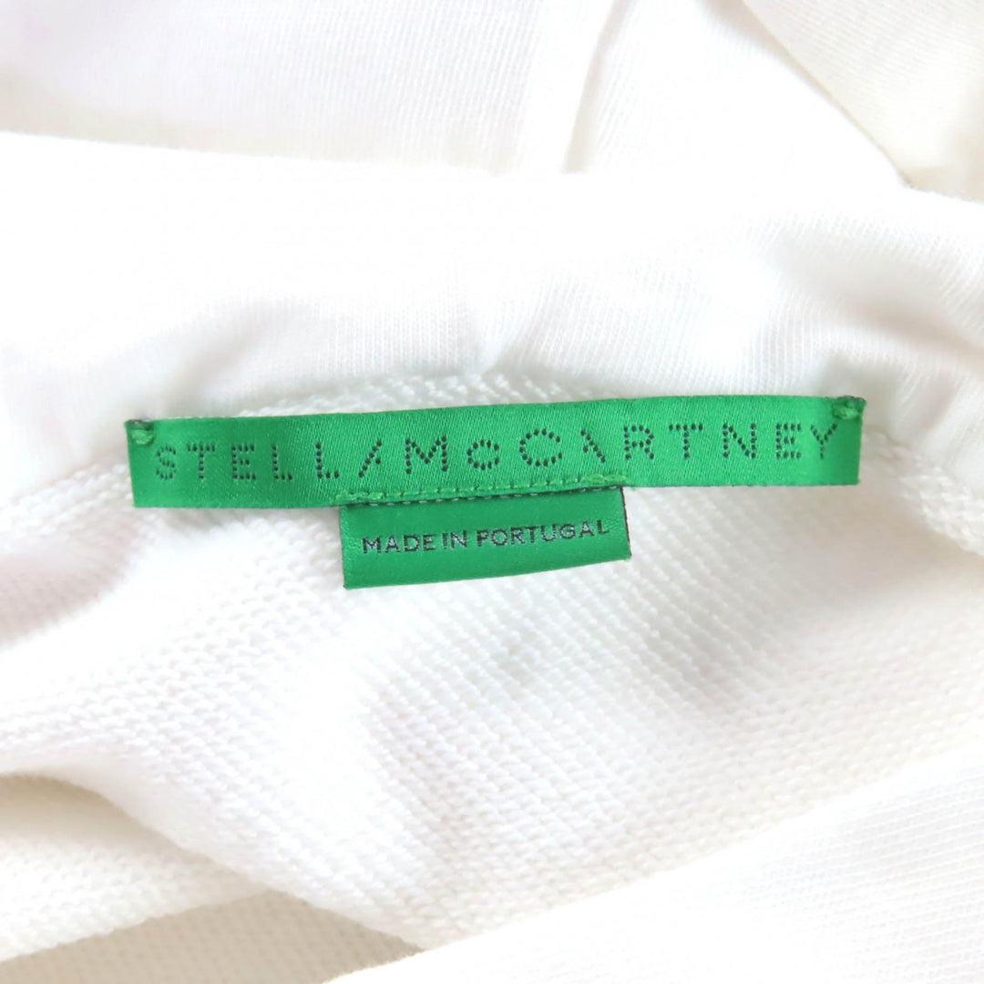 未使用品★Stella McCartney ステラマッカートニー 2023年製 6J0251 コットン100％ レコード フーディ パーカー ホワイト S 正規品