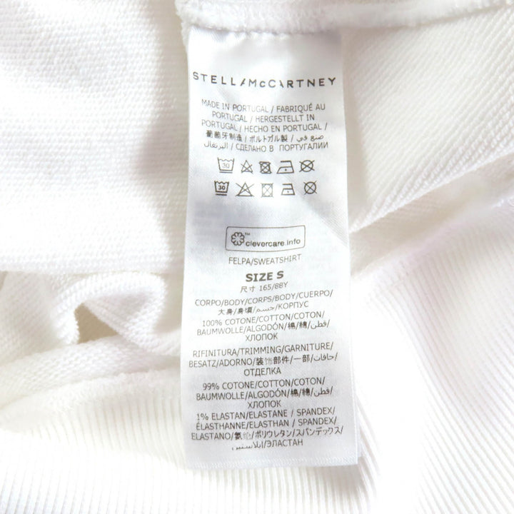 未使用品★Stella McCartney ステラマッカートニー 2023年製 6J0251 コットン100％ レコード フーディ パーカー ホワイト S 正規品
