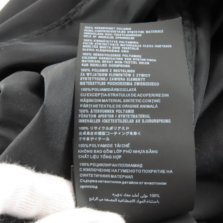 極美品★PRADA プラダ 24X702 Re-Nylon トライアングルロゴプレート ポーチ付 半袖シャツ ブラック 38 イタリア製 正規品 レディース