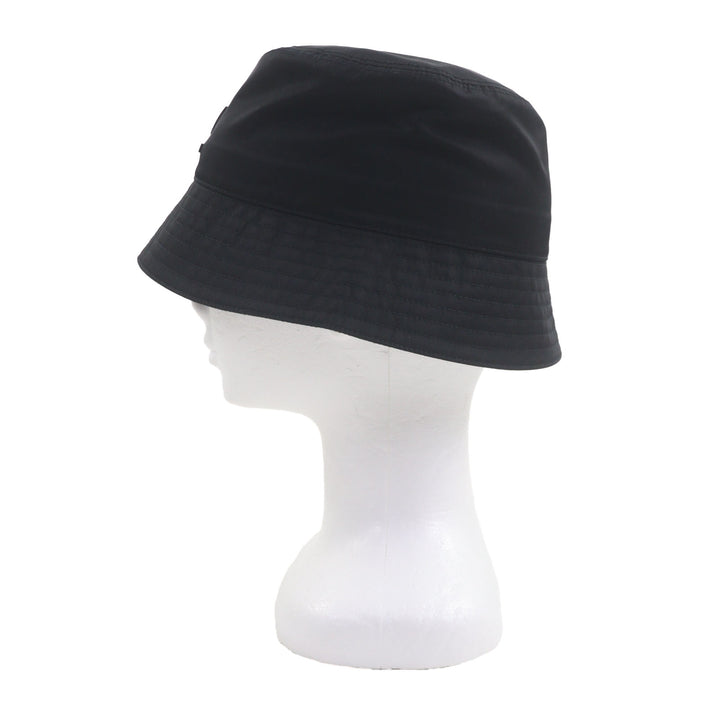 極美品▼PRADA プラダ 20SS 2HC137 Re-Nylon リナイロン ロゴ付き 帽子 バケットハット ブラック S 正規品 メンズ ユニセックス