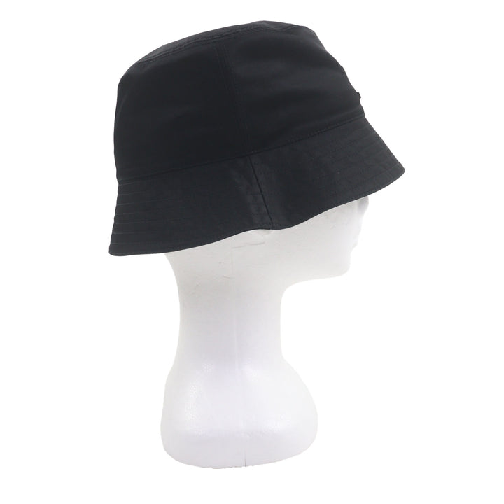 極美品▼PRADA プラダ 20SS 2HC137 Re-Nylon リナイロン ロゴ付き 帽子 バケットハット ブラック S 正規品 メンズ ユニセックス