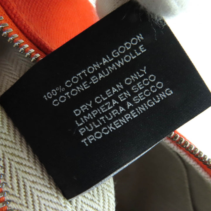 美品◇HERMES エルメス ブリッド ア ブラック PM ウール100％ シルバー金具 セリエボタン付 Hロゴ キャンバス ポーチ ハンドバッグ 仏製
