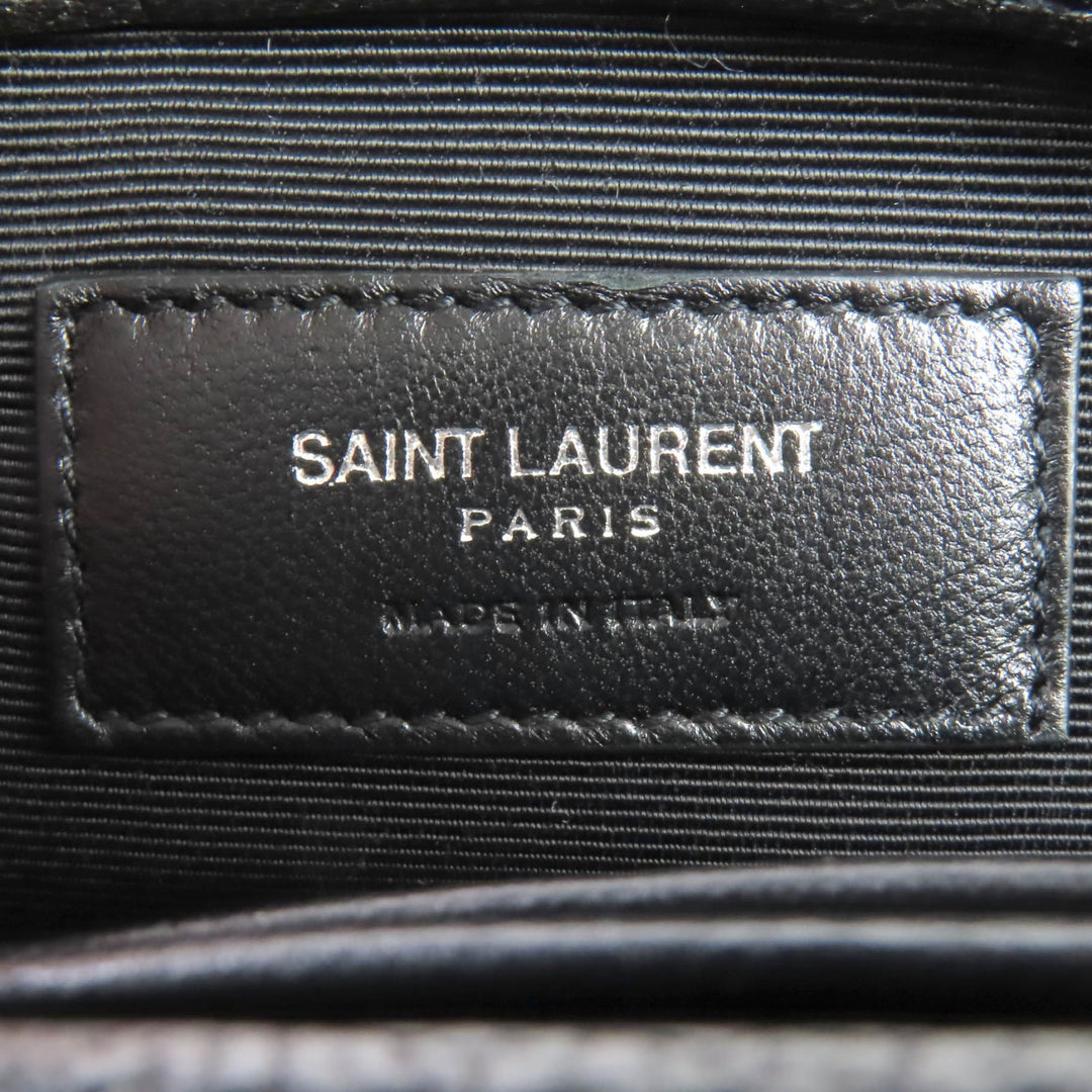 美品◇SAINT LAURENT PARIS サンローランパリ 405328 クラシック ベイビー チェーン レザー ショルダーバッグ シルバー金具 イタリア製