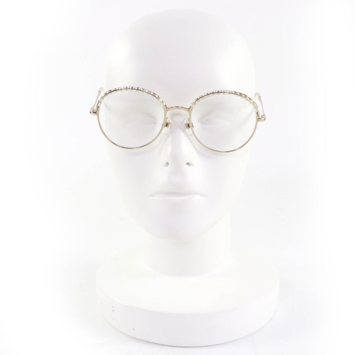 極美品☆CHANEL シャネル 4247 ココマーク フェイクパール サングラス 伊達メガネ 眼鏡 アイウェア ゴールド 52□19 135 レディース