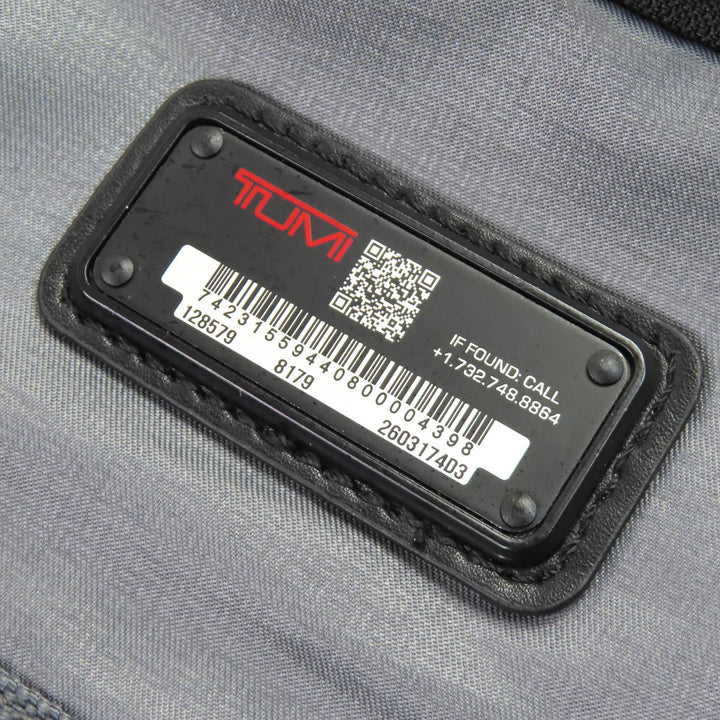 美品△TUMI トゥミ 2603174D3 ALPHA 3 BRAVO Flap Backpack バリスティックナイロン レザー使い リュック・デイパック ブラック メンズ