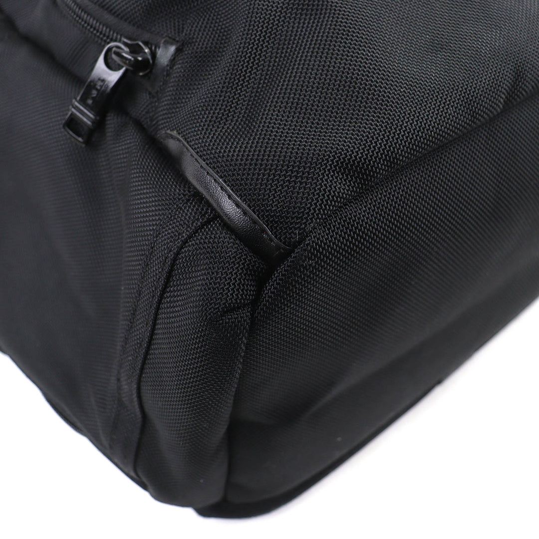 美品△TUMI トゥミ 2603174D3 ALPHA 3 BRAVO Flap Backpack バリスティックナイロン レザー使い リュック・デイパック ブラック メンズ