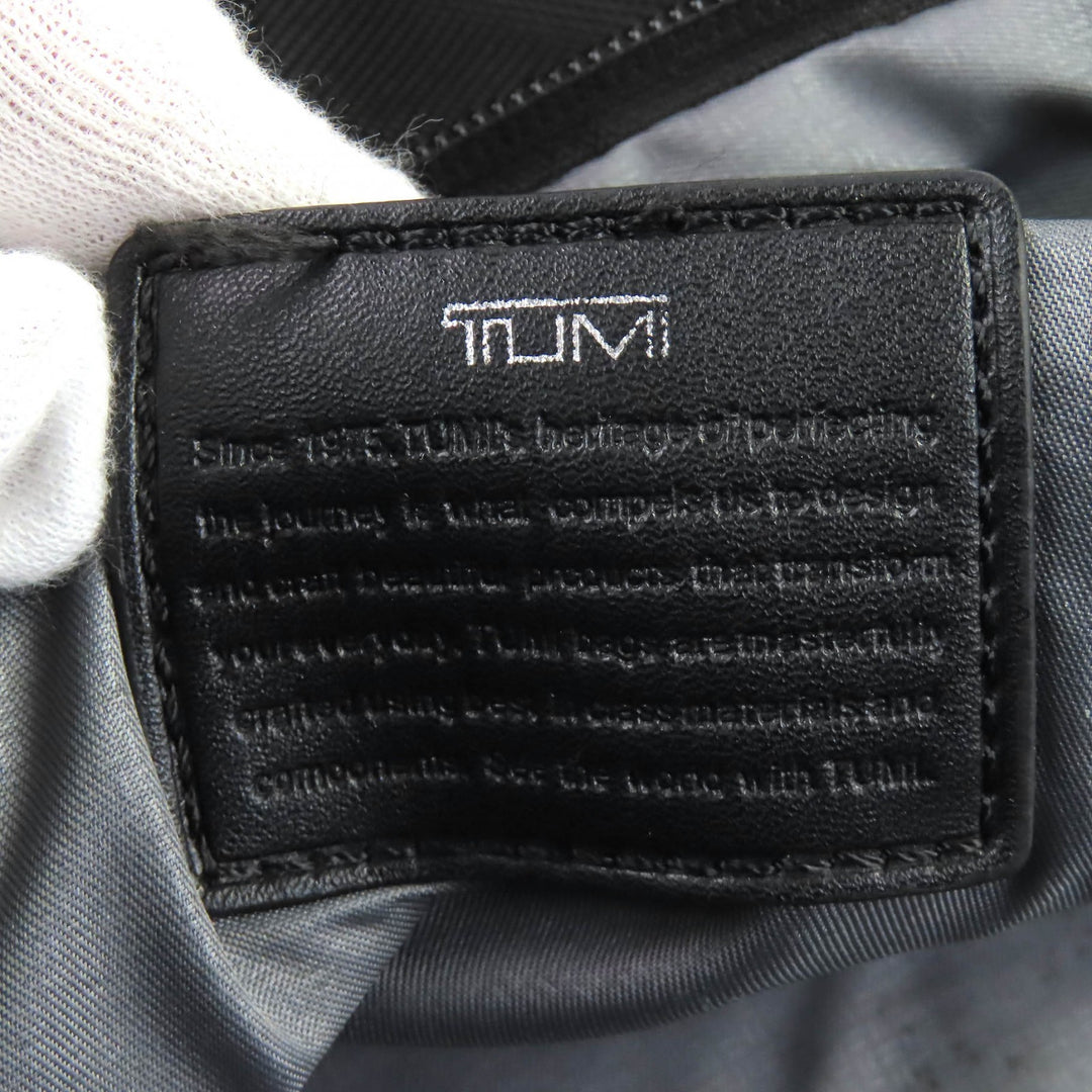 美品△TUMI トゥミ 2603174D3 ALPHA 3 BRAVO Flap Backpack バリスティックナイロン レザー使い リュック・デイパック ブラック メンズ