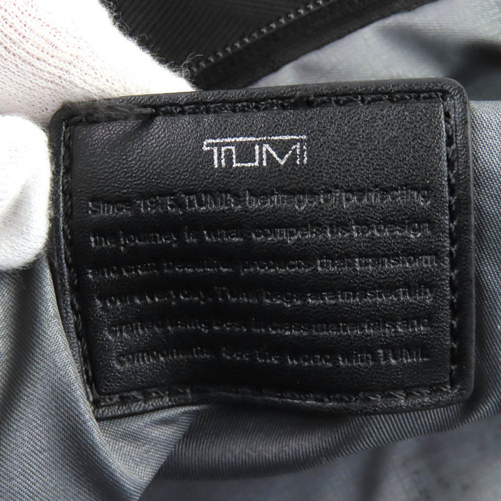 美品△TUMI トゥミ 2603174D3 ALPHA 3 BRAVO Flap Backpack バリスティックナイロン レザー使い リュック・デイパック ブラック メンズ