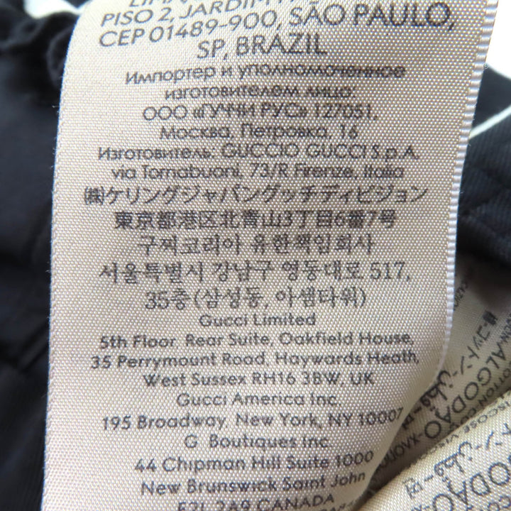 未使用品▲GUCCI グッチ 751400 コットン100％ ロゴアップリケ付 ベースボールキャップ 帽子 ブラック M 58cm イタリア製 正規品 メンズ