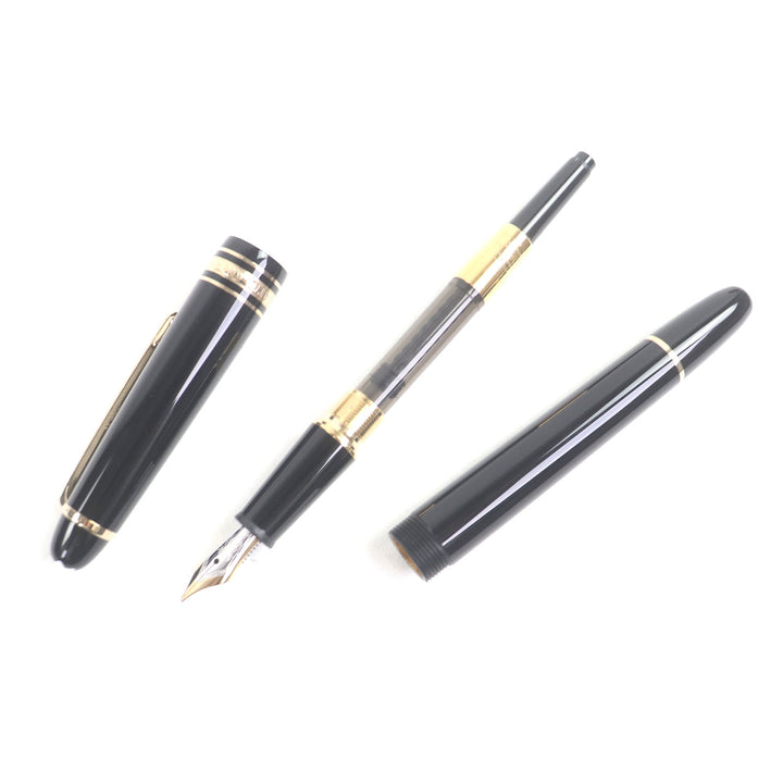 極美品□MONTBLANC モンブラン マイスターシュテュック クラシック ショパン Pix 145 ペン先14K Mニブ 万年筆 ブラック ドイツ製