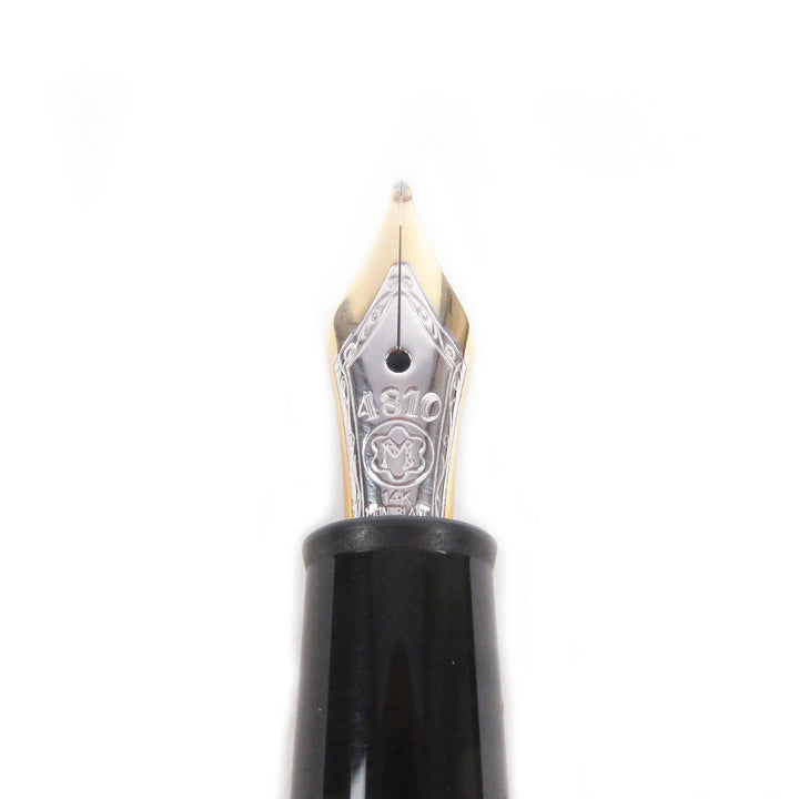 極美品□MONTBLANC モンブラン マイスターシュテュック クラシック ショパン Pix 145 ペン先14K Mニブ 万年筆 ブラック ドイツ製