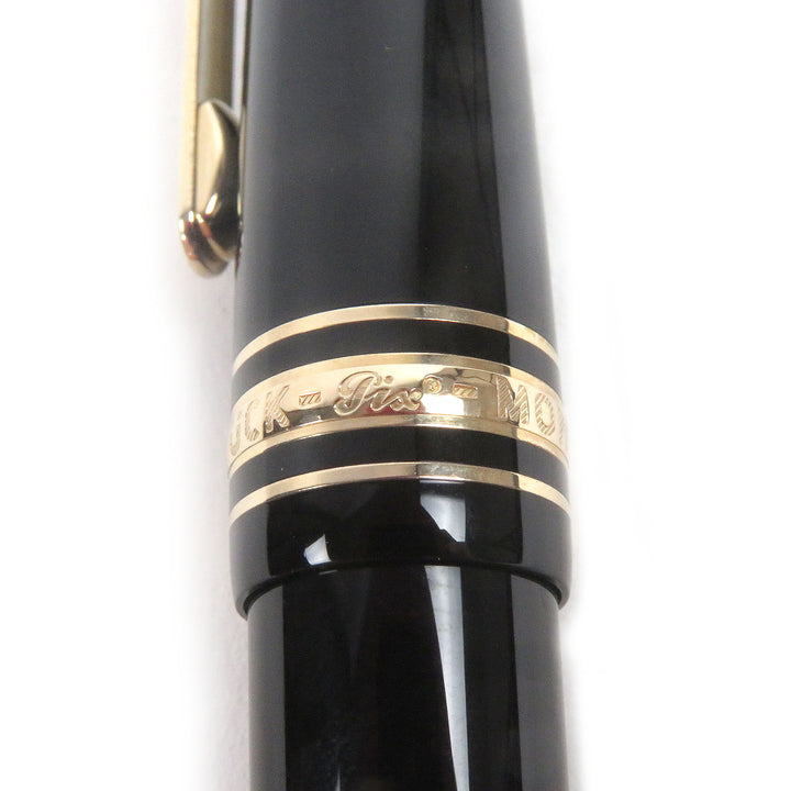 極美品□MONTBLANC モンブラン マイスターシュテュック クラシック ショパン Pix 145 ペン先14K Mニブ 万年筆 ブラック ドイツ製