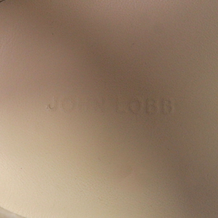 未使用品□John Lobb ジョンロブ COURT スウェードレザー レザー レースアップ ローカットスニーカー ベージュ イエロー 6 イタリア製