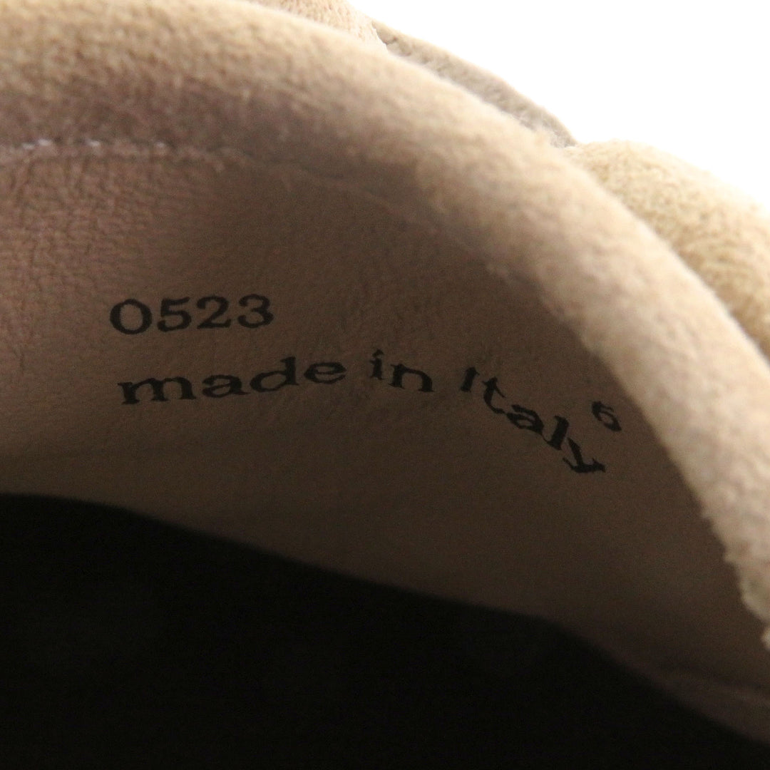 未使用品□John Lobb ジョンロブ COURT スウェードレザー レザー レースアップ ローカットスニーカー ベージュ イエロー 6 イタリア製